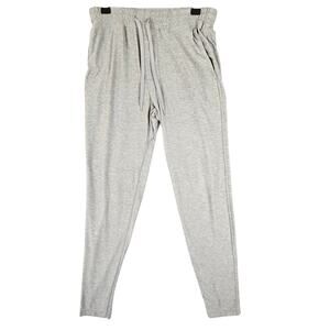 Outdoor Voices Pants Women Size Small Gray Elastic Waist with Drawstring Pockets